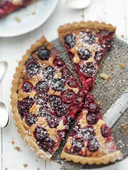 Tarte amandine aux cerises