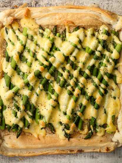 Spargel-Hollandaise-Tarte