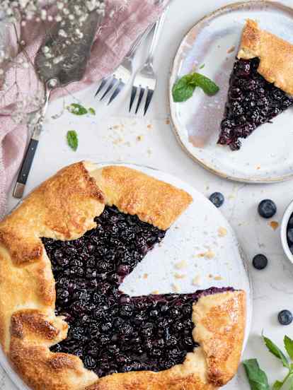 Galette z borówkami