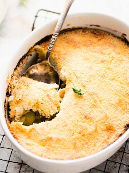 Pastel de patata y champiñón