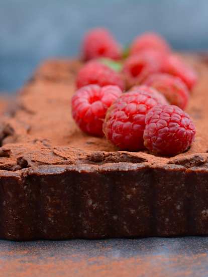 Tarta de chocolate y batata