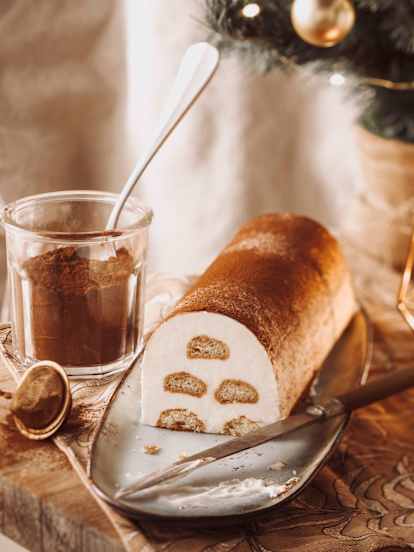 Bûche glacée tiramisu