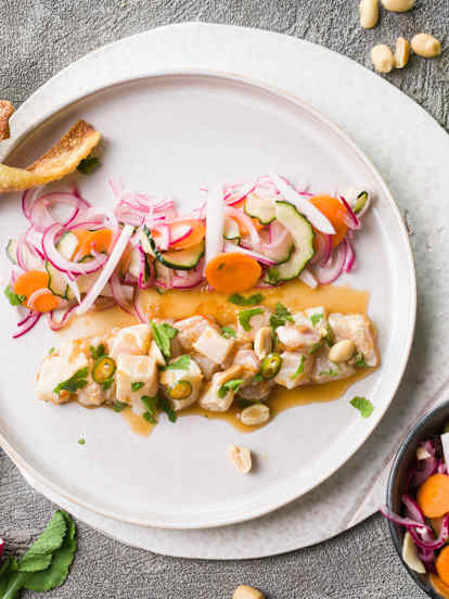 Ceviche chifa de mero