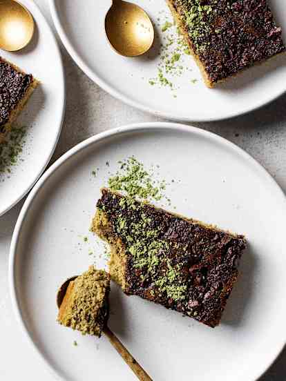 Gebakken Matcha-Havermoutpap