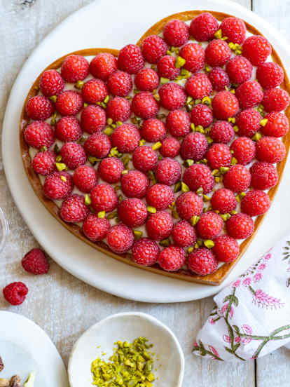 Tarte aux framboises