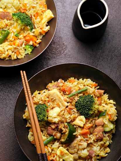 Asian-style Rice with Eggs and Vegetables