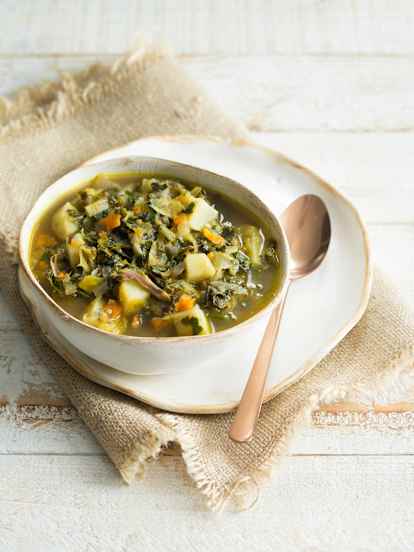 Hearty seven vegetable soup