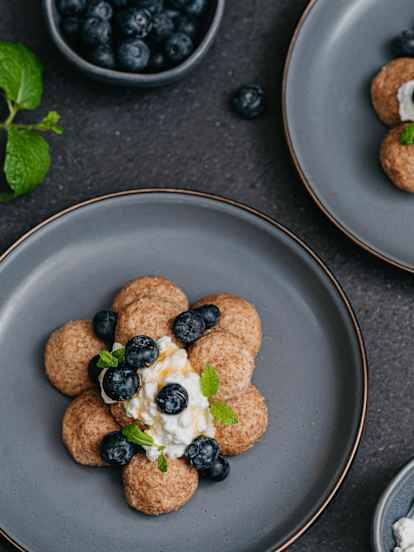 Fitness proteinové knedlíčky s borůvkami