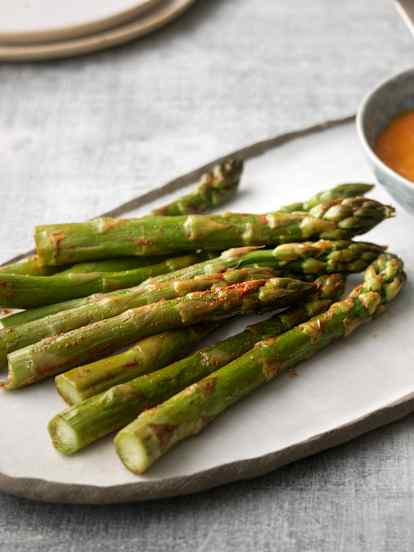 Asparagus with Romesco Sauce
