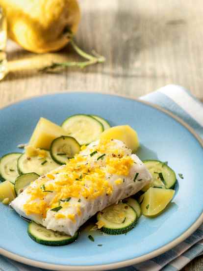 Merluzzo con burro agli agrumi