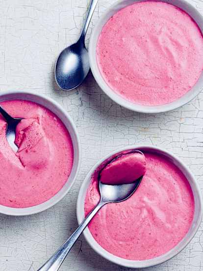 Mousses à la framboise