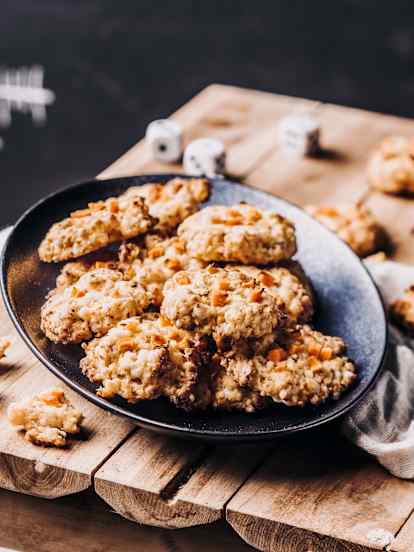 Cookies soufflés carotte-cumin