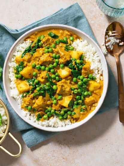Feed a family creamy coconut chicken curry