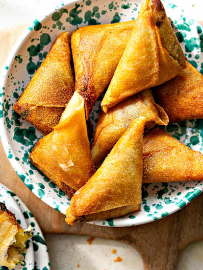 Bricks de pommes de terre au thon et à la coriandre