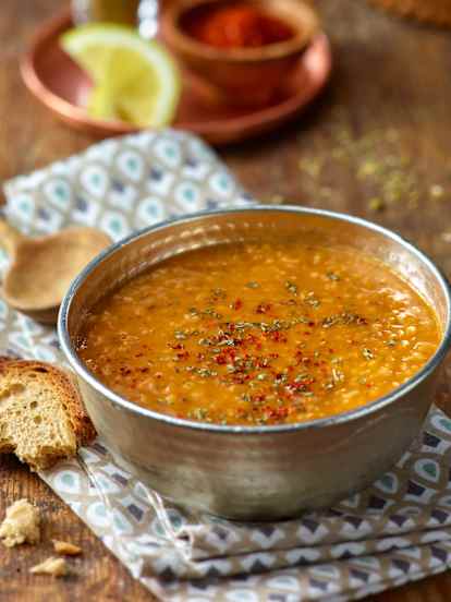 Bulgar and Red Lentil Soup