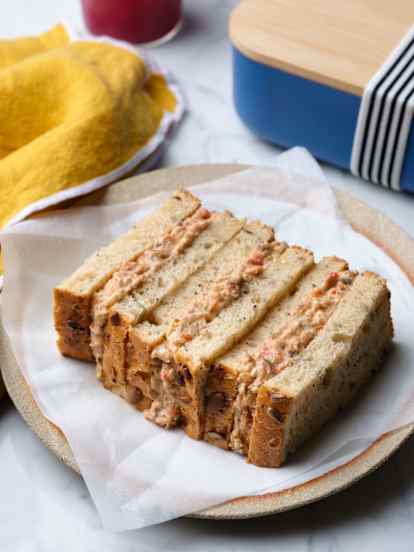 Feta and Aubergine Sandwich Filling