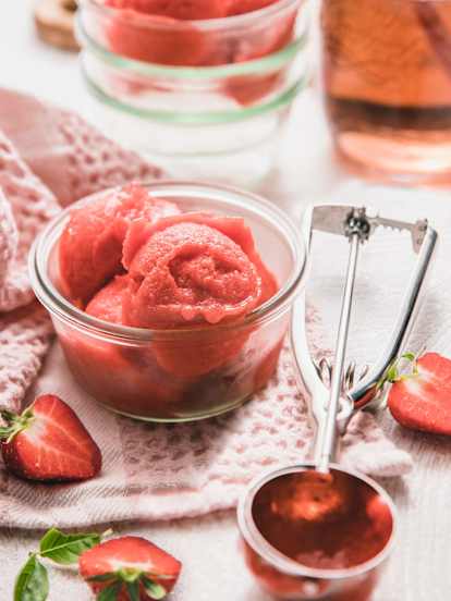 Sorbet à la fraise