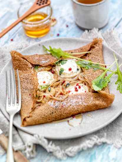 Galette oignon-chèvre
