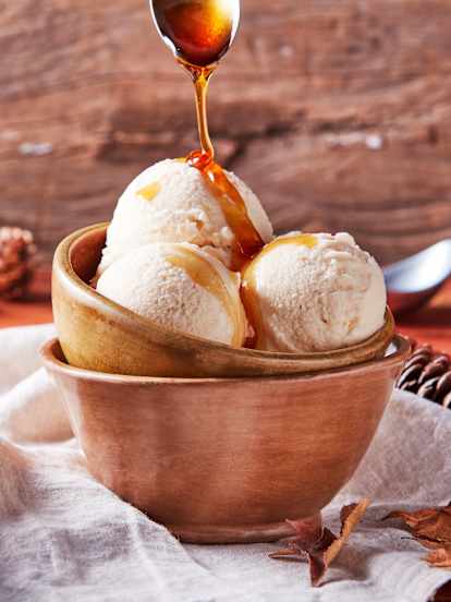 Maple Ice Cream with Almond Milk