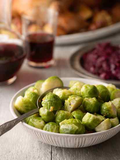 Steamed Brussels Sprouts with Orange Herb Butter