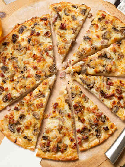 Piza carbonara