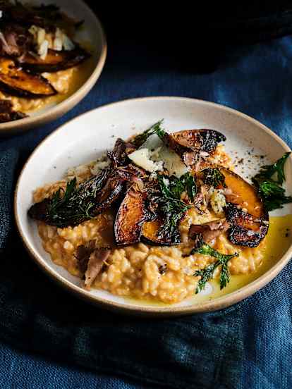 Truffled roast pumpkin risotto