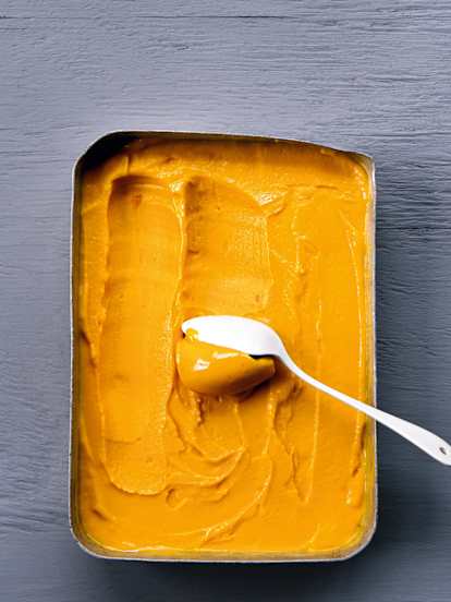 IJs van Mango en Passievrucht