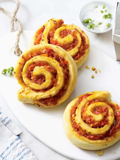 Pizzarolletjes met worst
