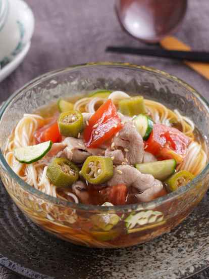 蔬菜冷湯麵