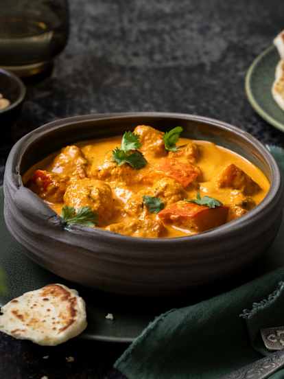Maślany kurczak (Butter chicken) z dynią