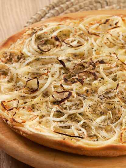 Pizza genovesa de cebolla