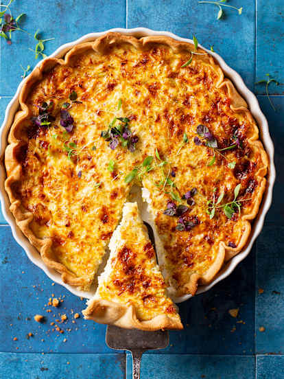 Tarte aux poireaux et au fromage