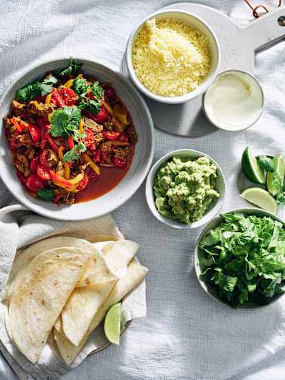 Lamb fajitas