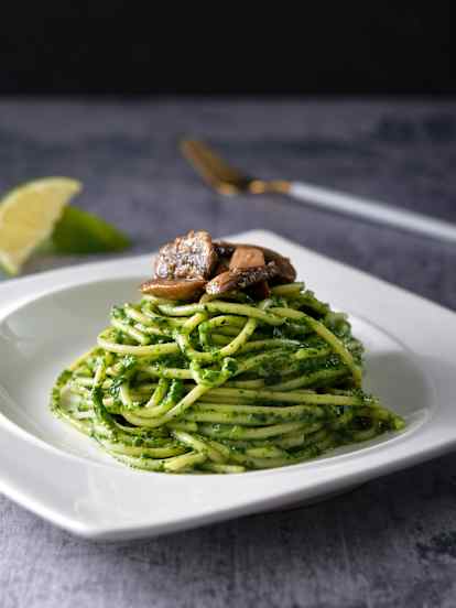 薑香椰奶菠菜義大利麵