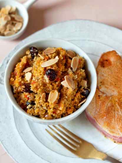 Atún con quinoa y salsa de mango