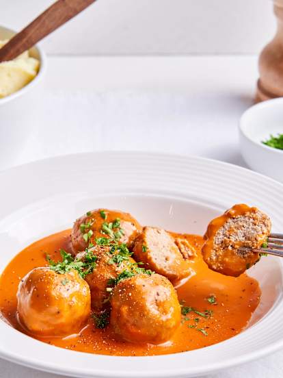Boulettes de viande à la sauce tomate à la façon de grand-mère