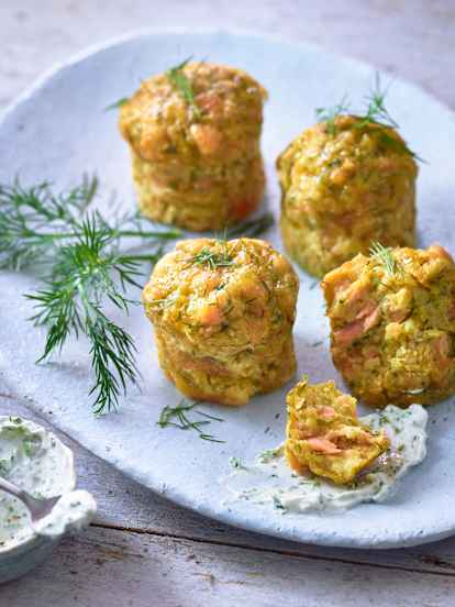 Lachs-Dill-Muffins