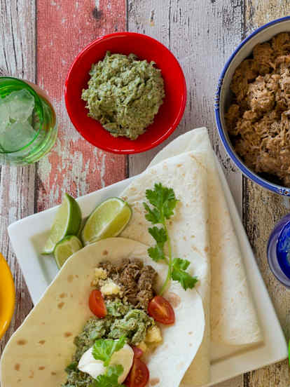 Slow cooked Mexican beef