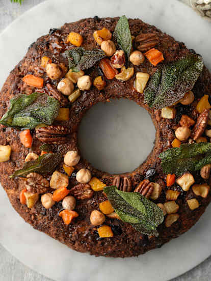 Festive Nut Roast Wreath