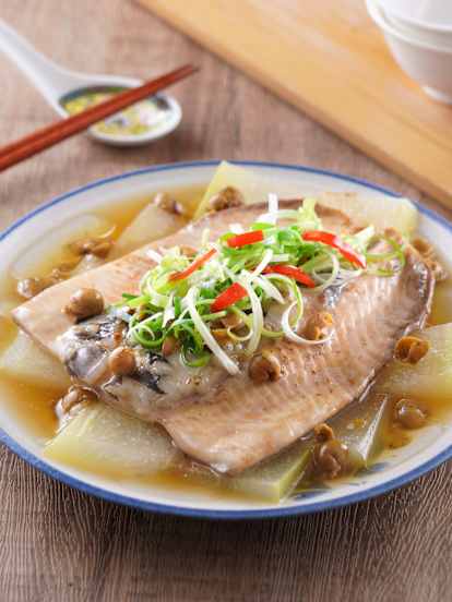 樹子蒸冬瓜虱目魚肚