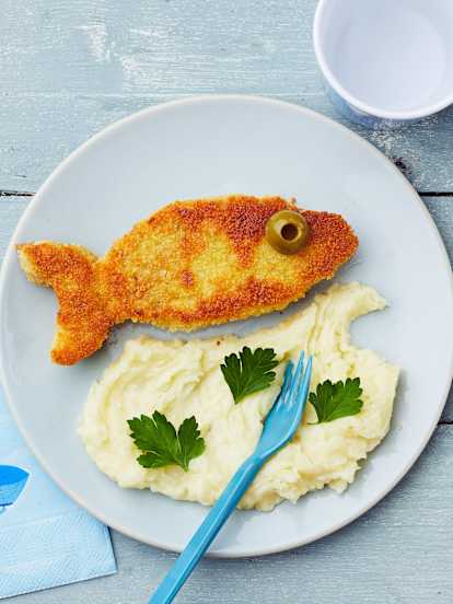 Croquettes de poisson et purée maison