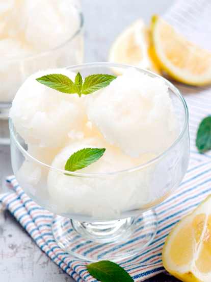 Szybki sorbet cytrynowy