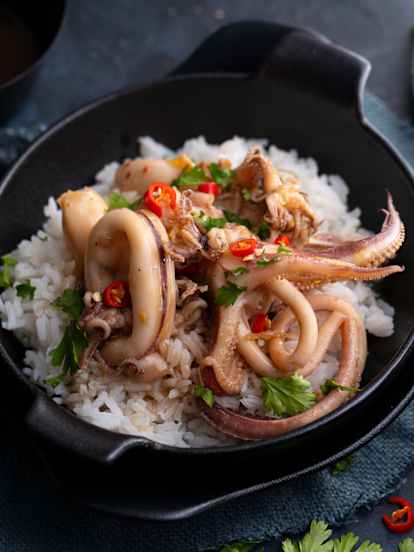Squid with Ginger and Soy