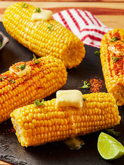 Chili Lime Steamed Corn