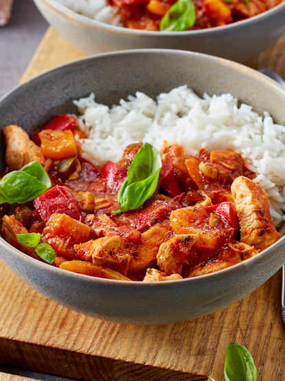 Poulet aux poivrons