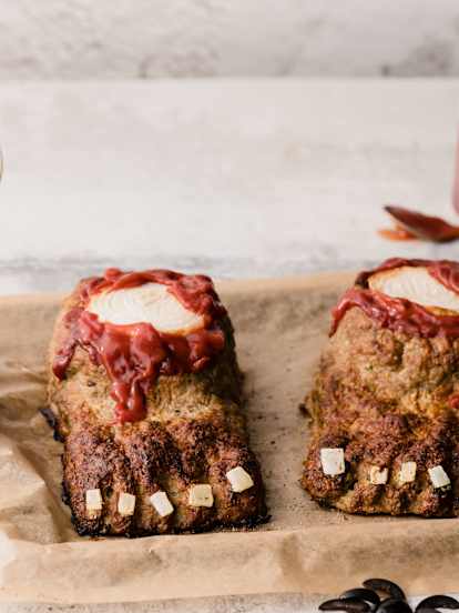 Halloween voeten gehaktbrood