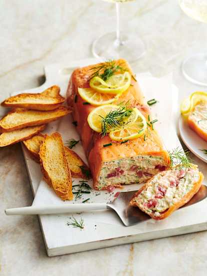 Smoked salmon terrine