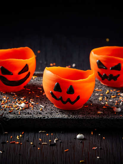 Crème glacée citrouille-lanterne