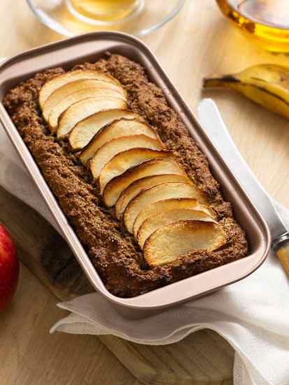 Apple and whole banana loaf