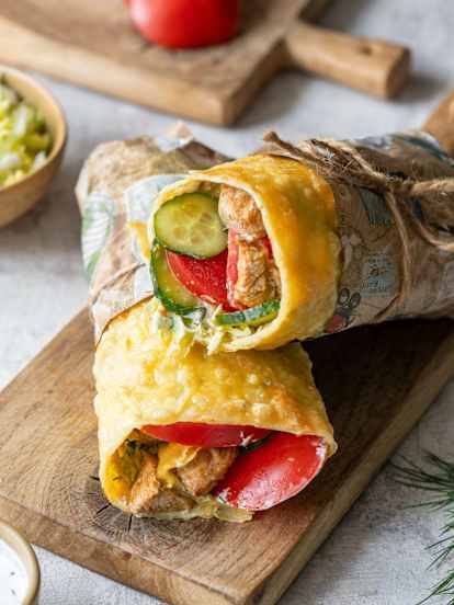 Ziemniaczana tortilla z kurczakiem i warzywami (TM7, TM6, TM5)